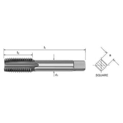 Somta Series 541 - HSS Straight Flute Short Hand Bottom (Finishing) Tap UNC 1 3/8" x 6 TPI - Twin Eagle Imports