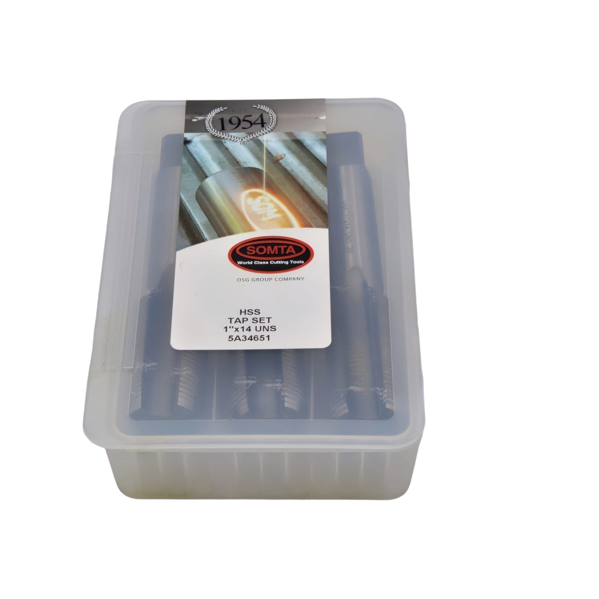 Somta Series 5A3 – 1" x 14 UNS HSS Tap Set 3 Piece (Taper, Intermediate & Bottoming) - Twin Eagle Imports