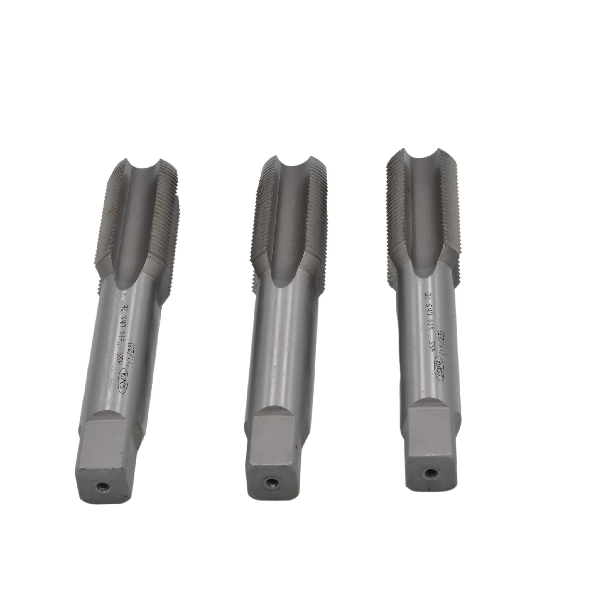 Somta Series 5A3 – 1" x 14 UNS HSS Tap Set 3 Piece (Taper, Intermediate & Bottoming) - Twin Eagle Imports