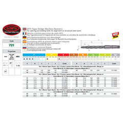 Somta Series 721 - 18mm HSS Taper Bridge Reamers MT3 - Twin Eagle Imports