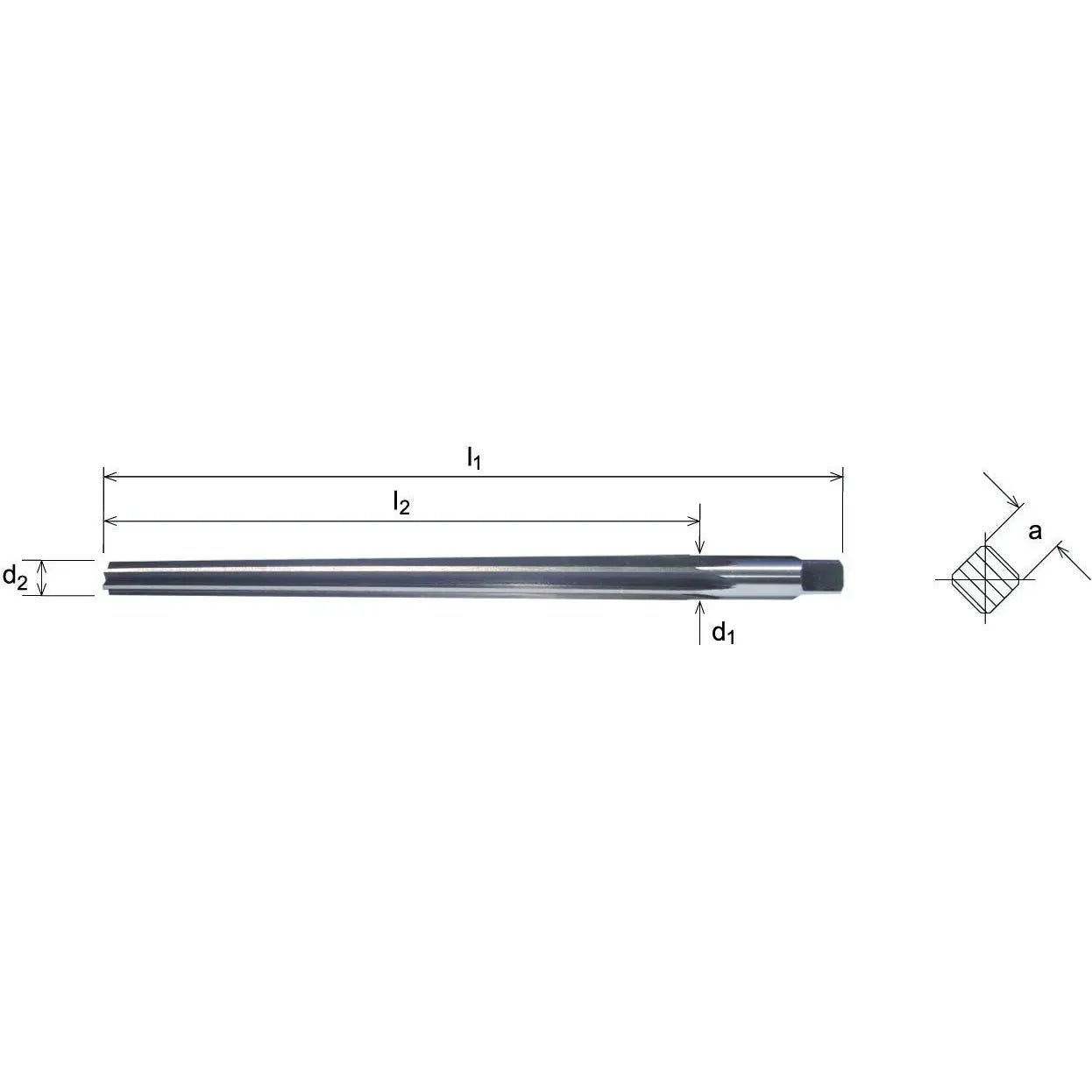 Somta Series 732 – HSS Straight Flute Hand Taper Pin Reamer 1/2″ - Twin Eagle Imports