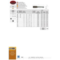 SOMTA Taps & Dies Somta Series 551 - HSS Short Hand Tap 1-3/8" UNF Second (Intermediate)