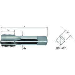 SOMTA Taps & Dies Somta Series 571 - HSS Straight Flute Parallel Pipe Taper (First Tap) BSP-G 2" x 11 TPI