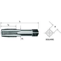 SOMTA Taps & Dies SOMTA - Series 907 Carbon Steel BSPF Tap 1-1/2" Taper (Parallel Form)