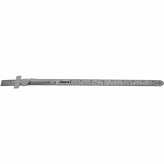 Stainless Steel Pocket Ruler with depth gauge 0-150mm Series 7119-150 - Twin Eagle Imports