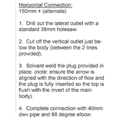 Tacron Industries Drain Waste Double Dinger – The Easy Solution for Plumbing Misalignment 40mm