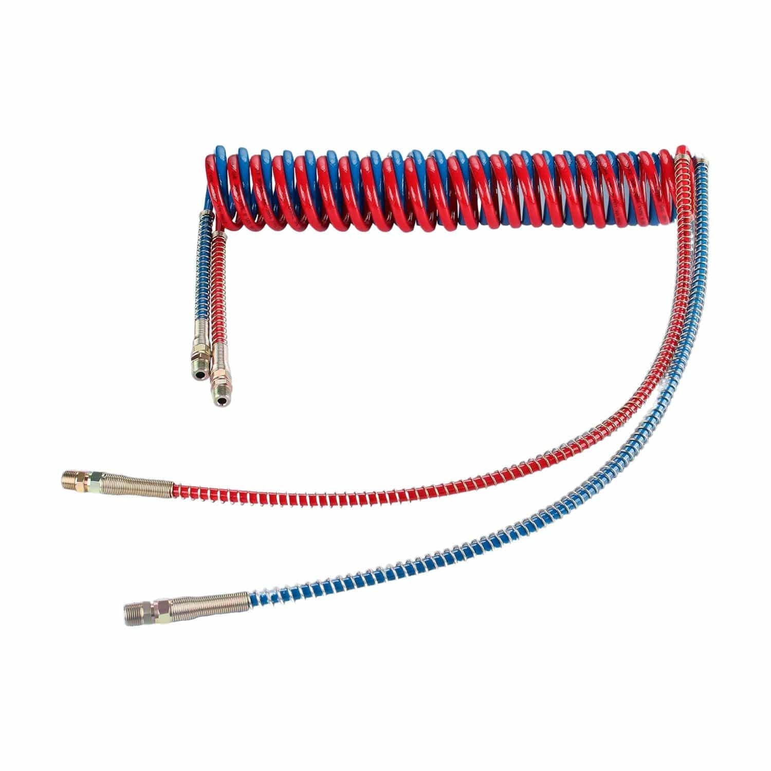 TEI Air Hose PA12 Type B 15 FT Long Tail Air Brake Suzi Coil