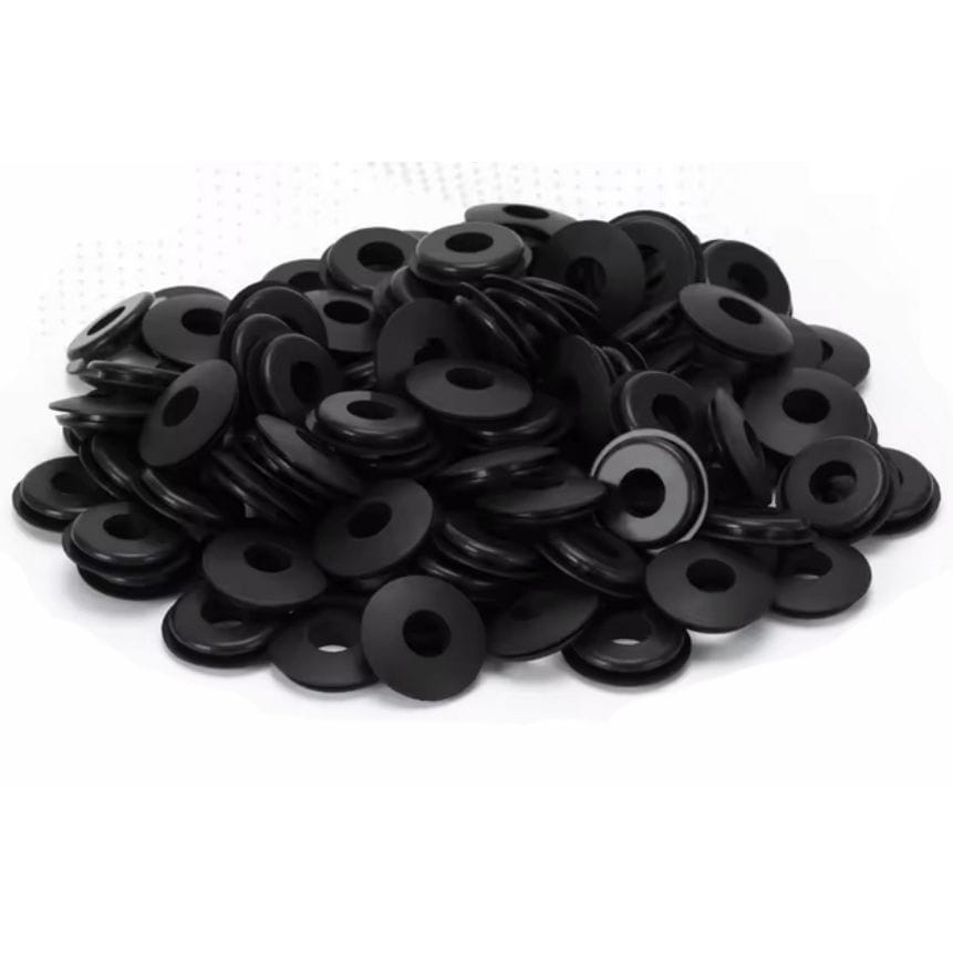 TEI Air Hose X100 Black Rubber Gladhand Seals Hose Gaskets for Semi Trucks & Trailers