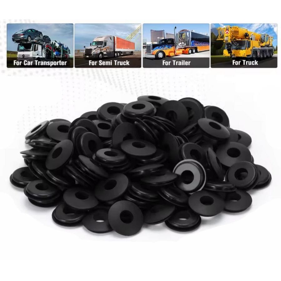 TEI Air Hose X500 Black Rubber Gladhand Seals Hose Gaskets for Semi Trucks & Trailers