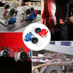 TEI Gladhand and Accessories Universal Glad Hands – Pair of Corrosion-Resistant Couplers (Red & Blue)