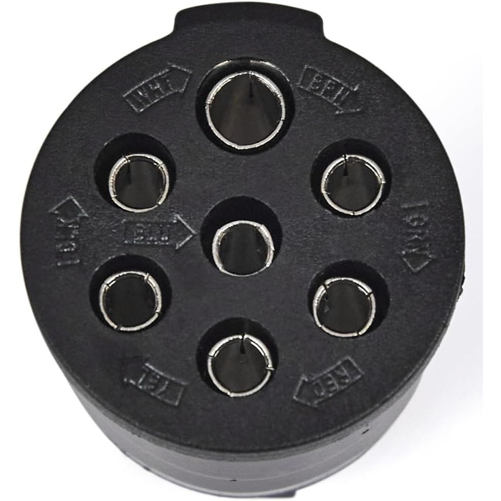 TEI Truck Electrical Heavy-Duty 7-Pin Round Trailer Plug & Socket Set