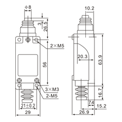 Tianyi Switch ME-8111 Plunger Momentary Limit Switch