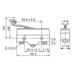 Tianyi Switch Z-15GL2-B Snap Action Coil Spring Thermosetting Micro Limit Switch