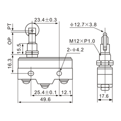Tianyi Switch Z-15GQ22-B Roller Plunger Screw Terminal Micro Limit Switch