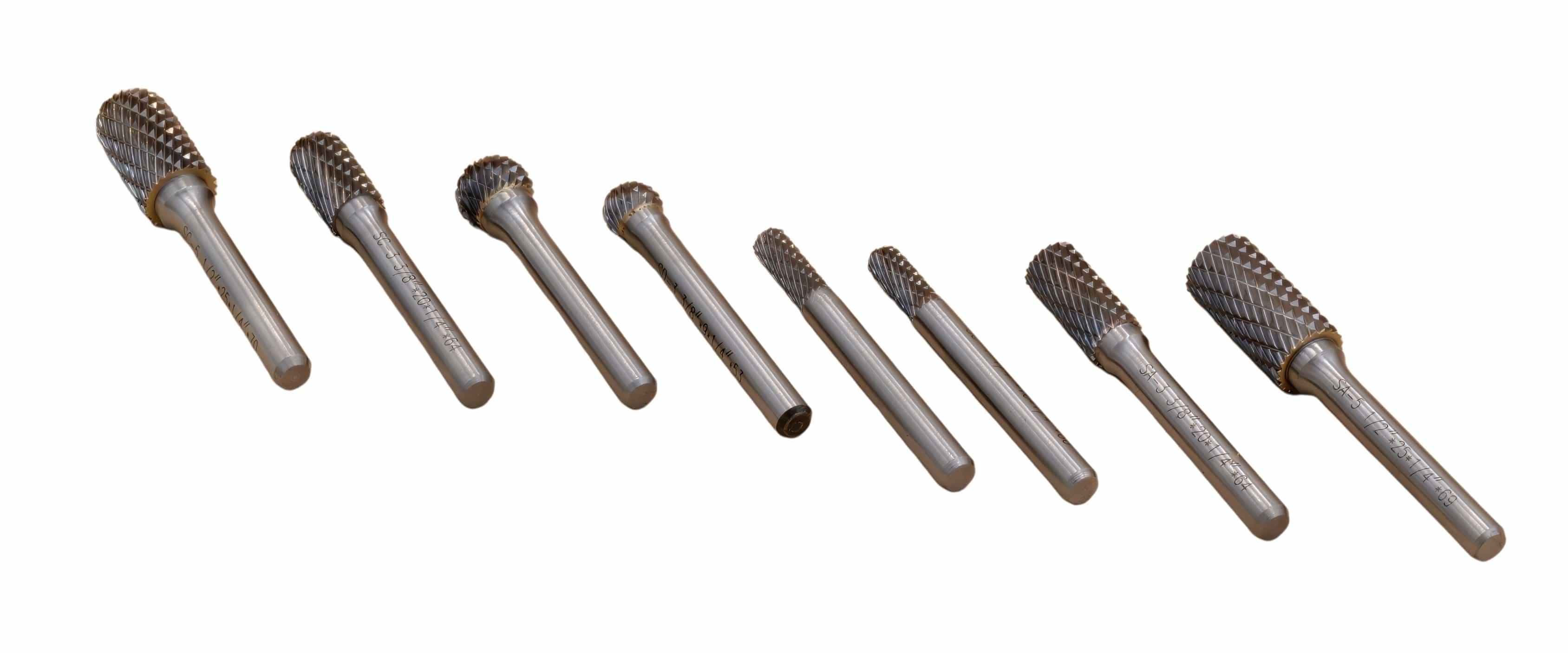Twin Eagle CARBIDE BURRS 8pc Die Grinder Carbide Burr Kit 1/4 Shank