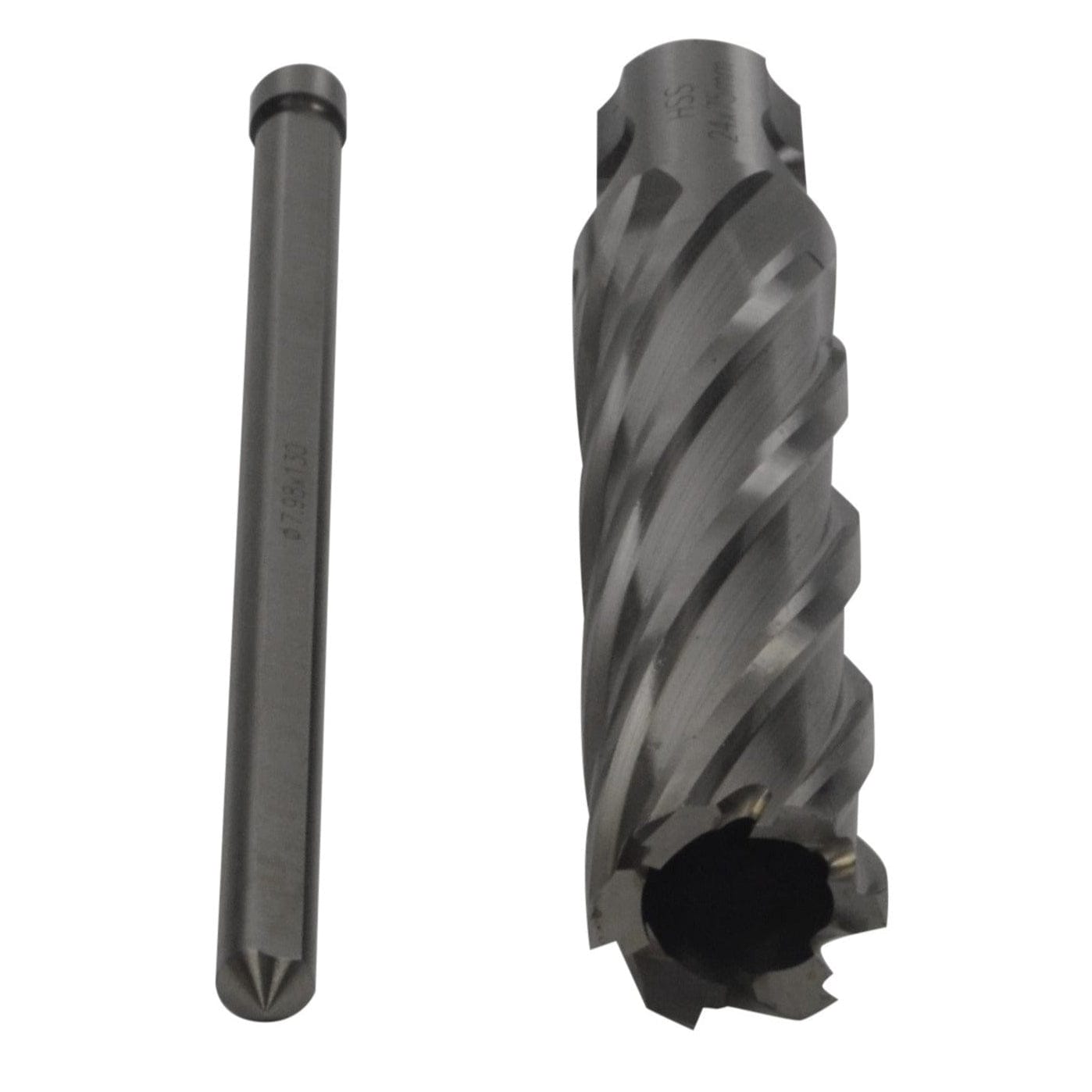 Twin Eagle Imports Annular Cutter 24 x 75mm D.O.C HSS Weldon Shank Annular Cutter with Pilot Pin