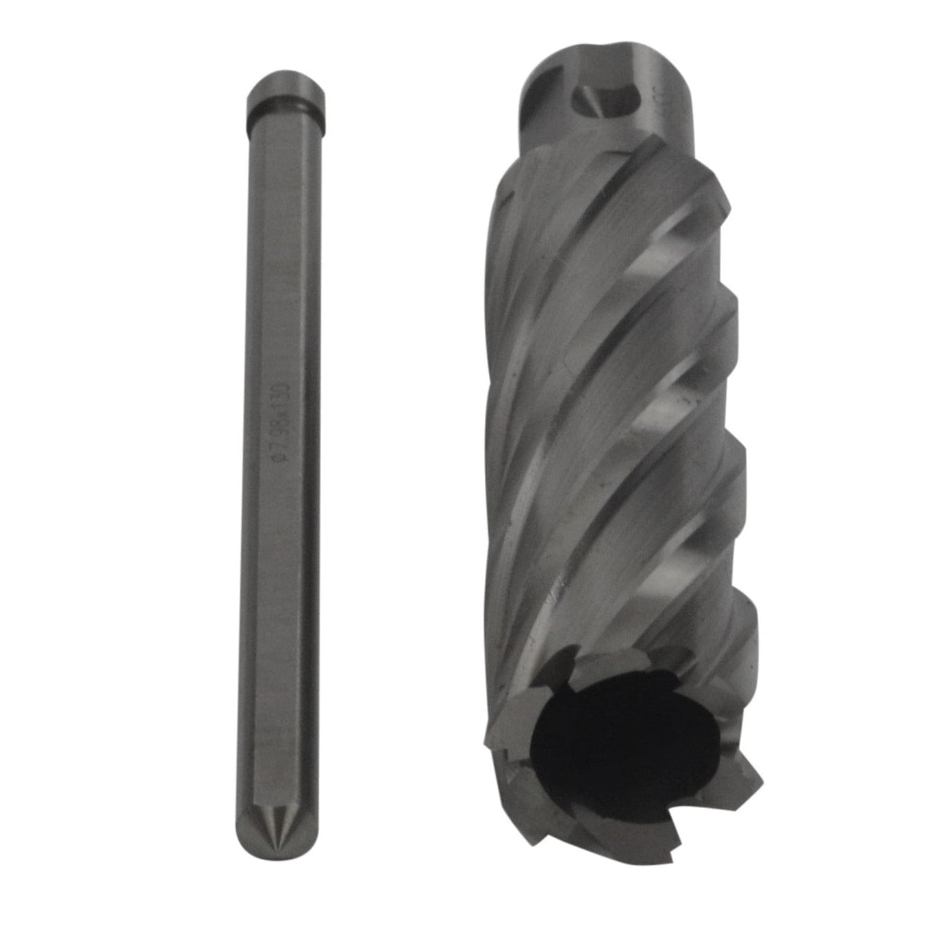 Twin Eagle Imports Annular Cutter 27 x 75mm D.O.C HSS Weldon Shank Annular Cutter with Pilot Pin