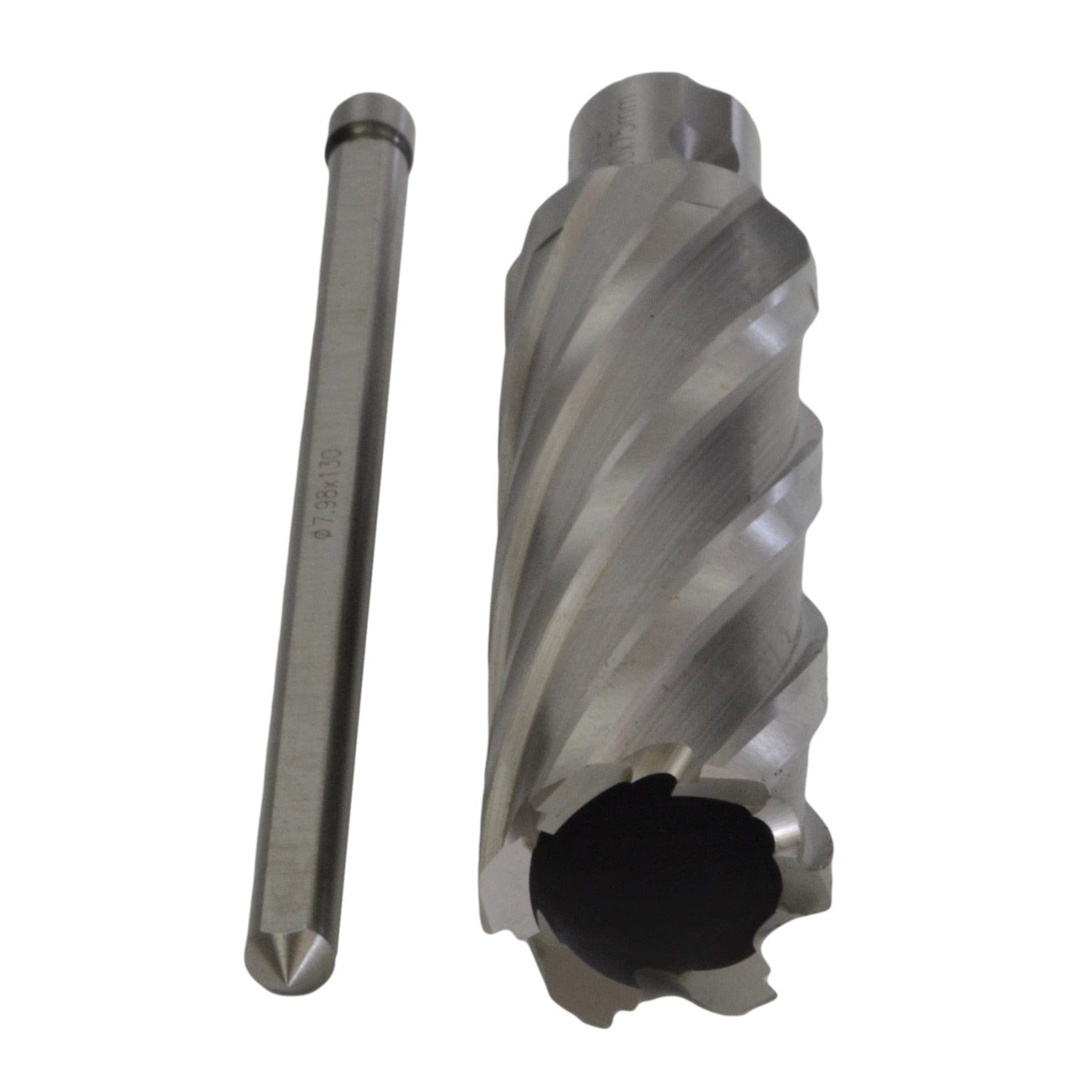 Twin Eagle Imports Annular Cutter 30 x 75mm D.O.C HSS Weldon Shank Annular Cutter with Pilot Pin