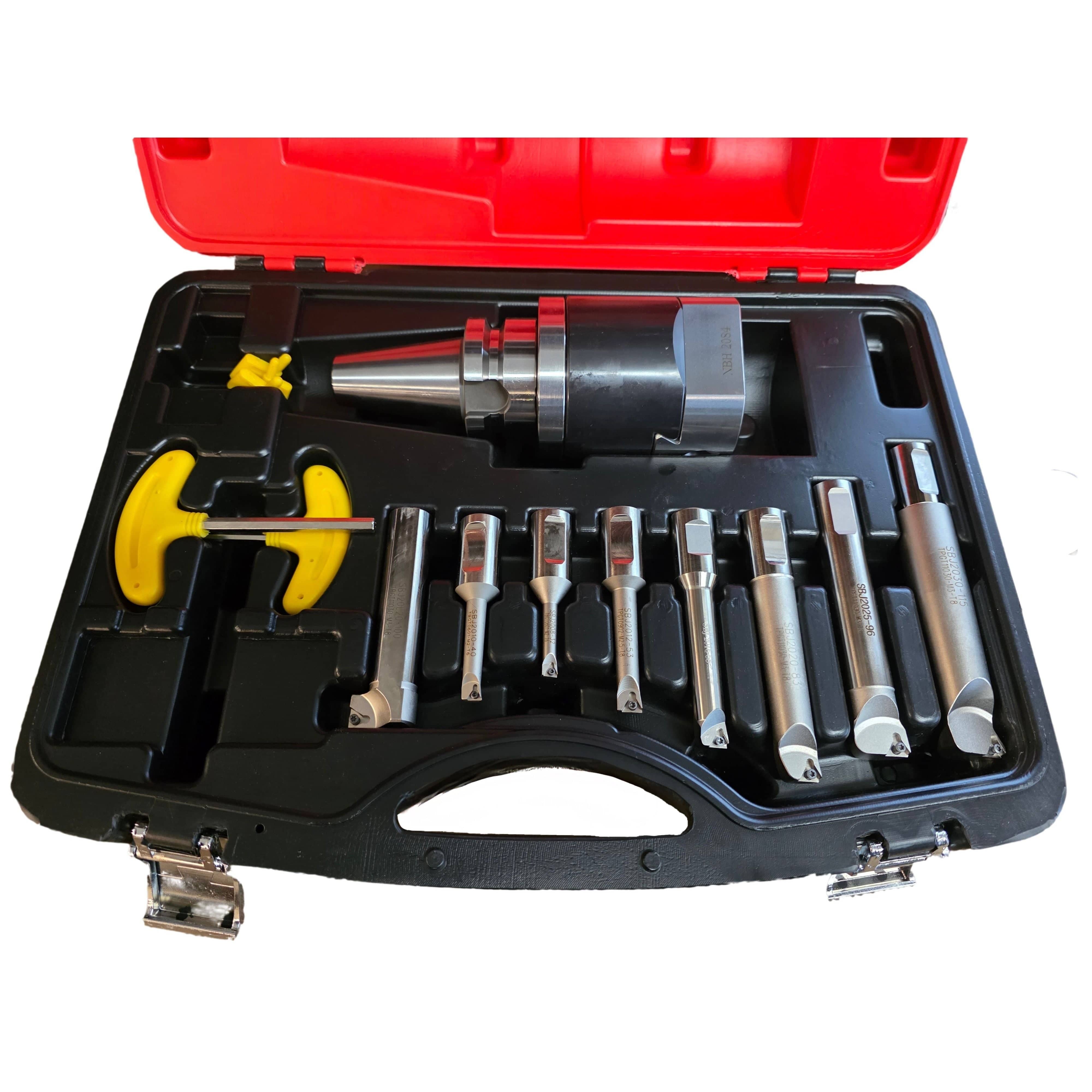 Twin Eagle Imports Boring Head Kit NBH2084 Fine Boring Head Set BT40 Tool Holder+8Pcs 20mm Boring Bar