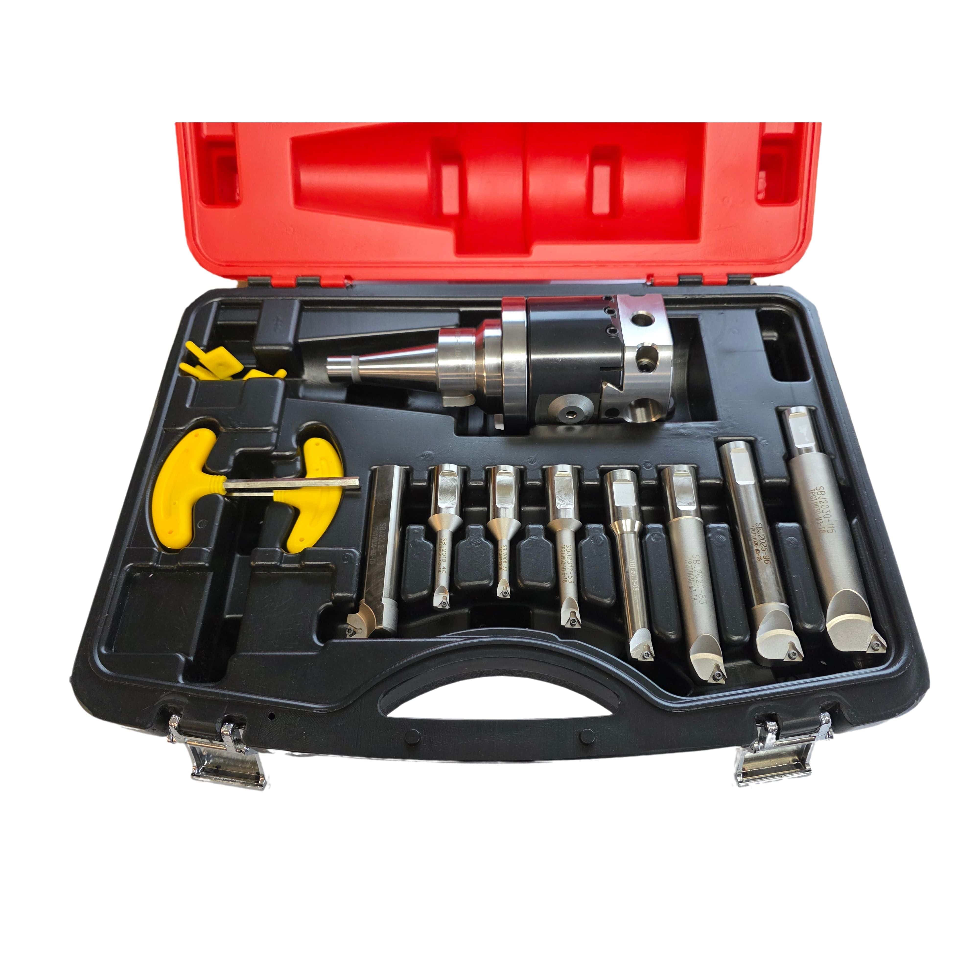 Twin Eagle Imports Boring Head Kit NBH2084 Fine Boring Head Set NT30 Tool Holder + 8Pcs 20mm Boring Bar