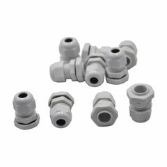 Twin Eagle Imports Cable Gland 10 Pack IP68 PG9 White Nylon Cable Gland 4-8mm Cable Range