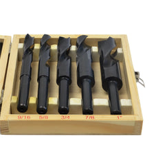 Twin Eagle Imports Drill Bits HSS Imperial Drill Bit Set – 5 Piece (9/16"–1") – Right Hand, 1/2" Reduced Shank