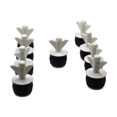 Twin Eagle Imports Expanding Plumbing Plug 9x Nylon Mechanical Pipe Test Plug Bung with 10mm Bypass 36mm to 45mm