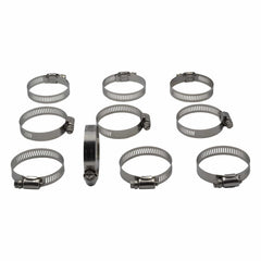 Twin Eagle Imports Grab Kits 10 Piece 304 Stainless Steel 33-57mm Worm Drive Hose Clamp