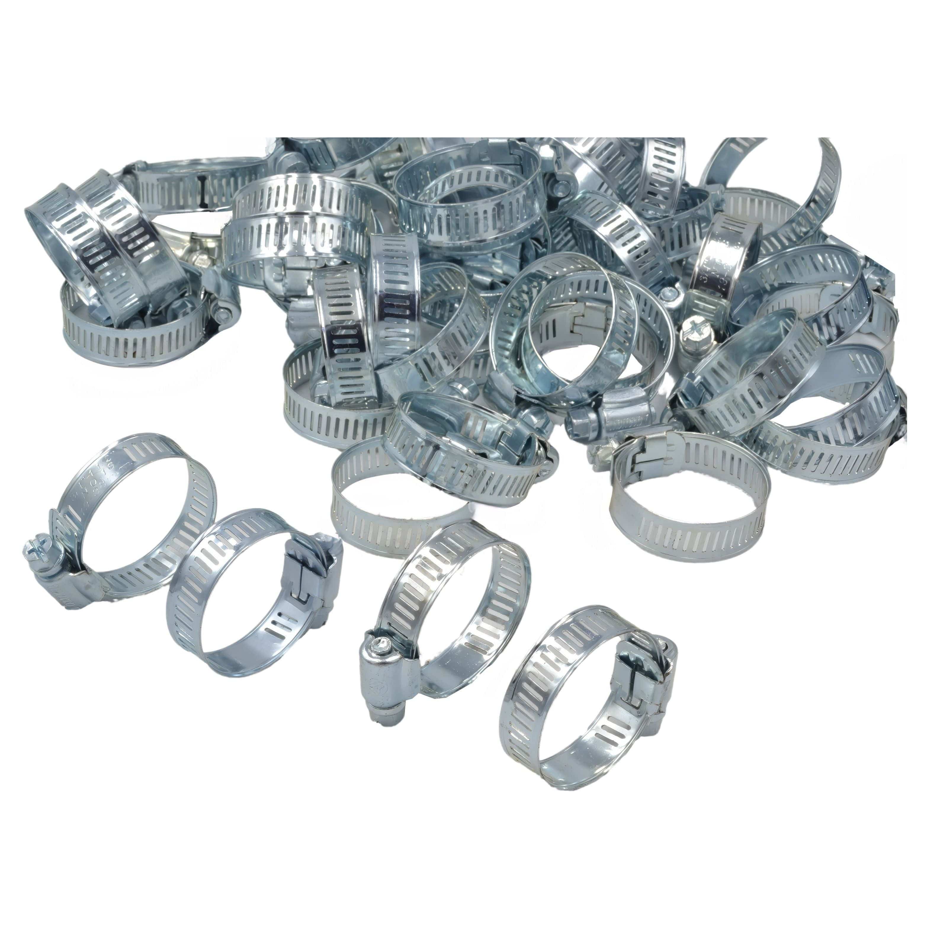 Twin Eagle Imports Grab Kits 50 Piece 304 Stainless Steel 19-38mm Worm Drive Hose Clamp