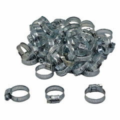 Twin Eagle Imports Grab Kits 50 Piece Zinc 12-23mm Worm Drive Hose Clamp