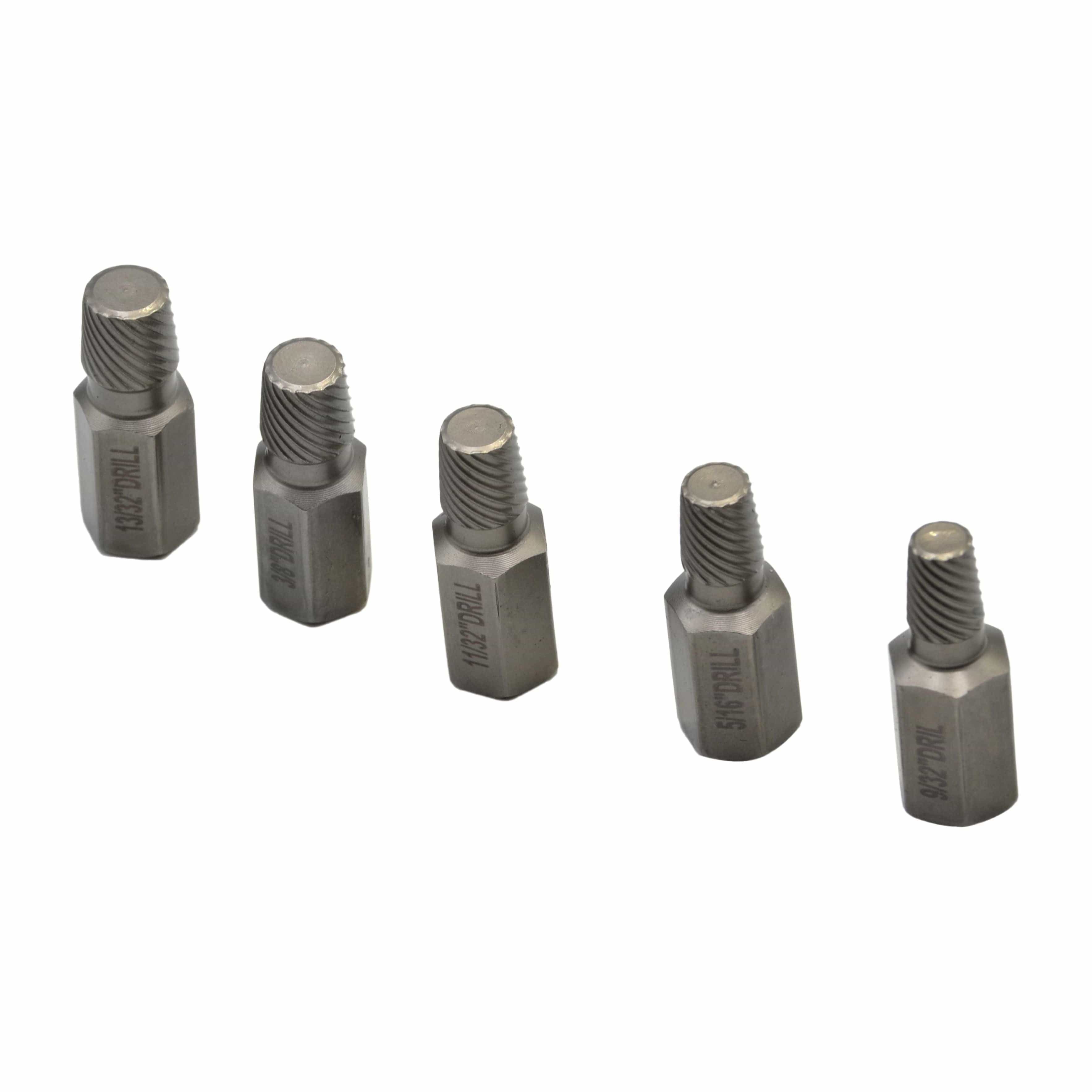 Twin Eagle Imports Hand Tool Multi Spline Screw Extractor Set 10 Piece Kit