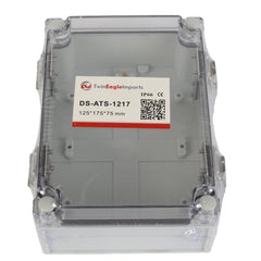 Twin Eagle Imports Junction Box ABS IP66 Clear Lid Hinge Junction Box 125 x 175 x 75mm