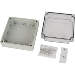Twin Eagle Imports Junction Box ABS IP66 Clear Lid Junction Box 175 x 175 x 100mm