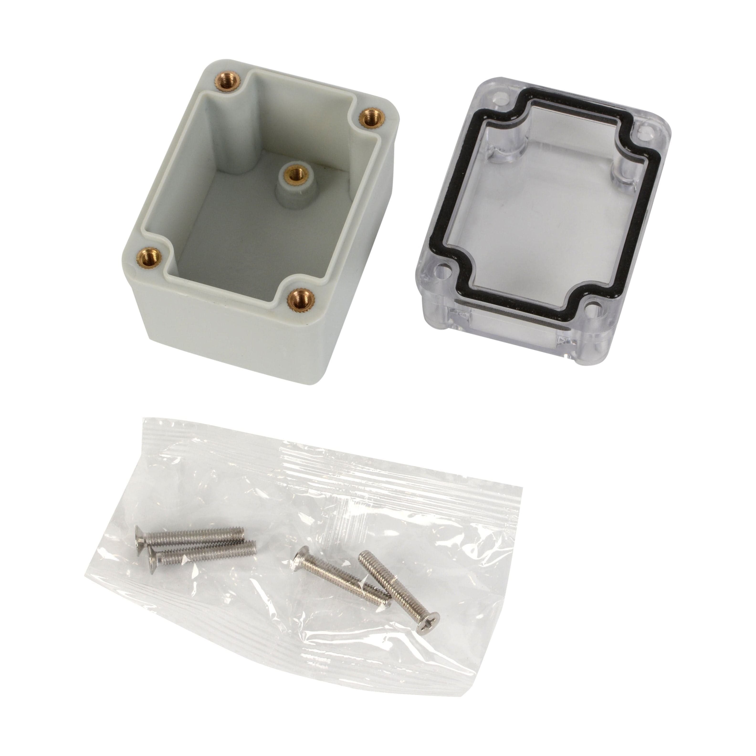 Twin Eagle Imports Junction Box ABS IP66 Clear Lid Junction Box 50 x 65 x 55mm