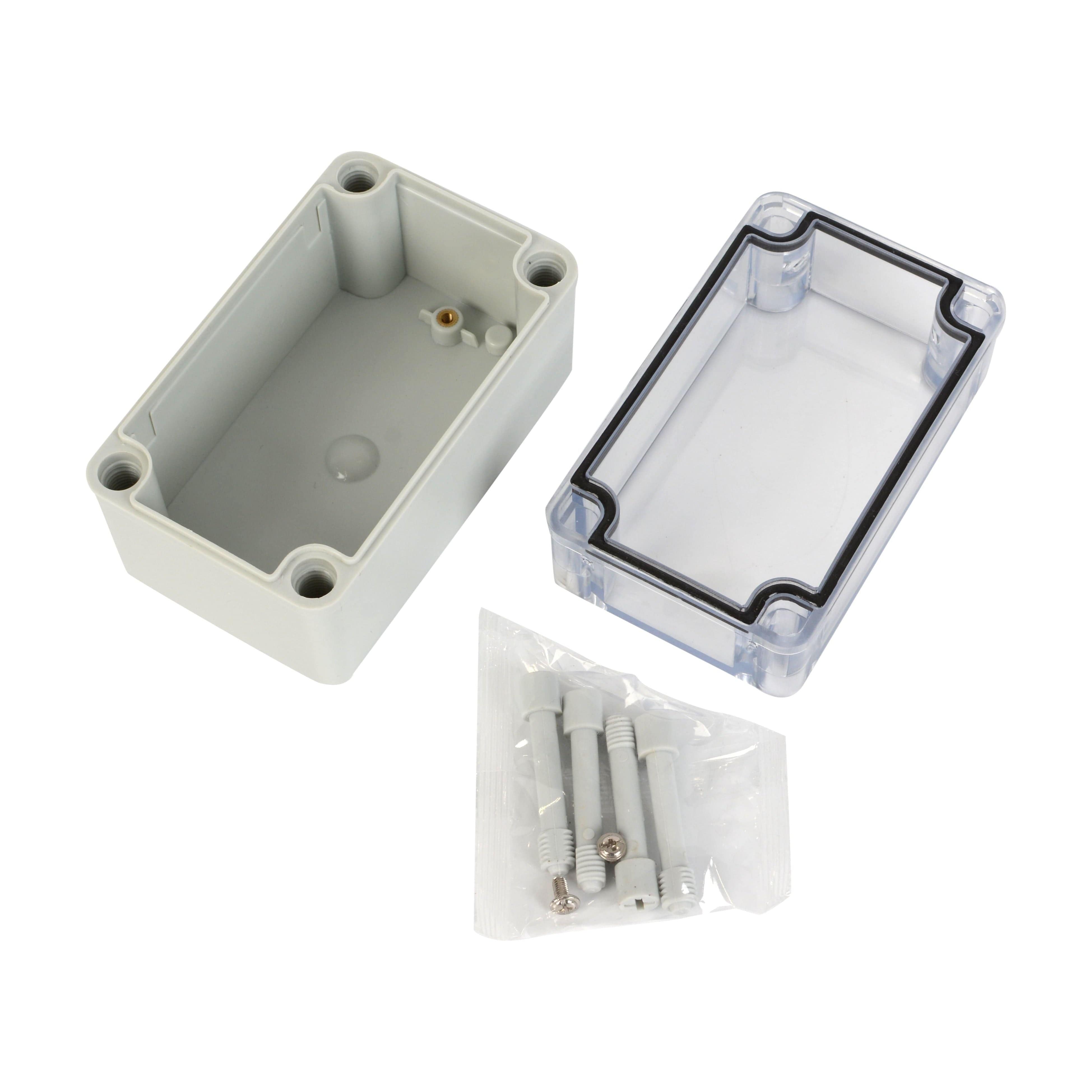 Twin Eagle Imports Junction Box ABS IP66 Clear Lid Junction Box 80 x 130 x 85mm