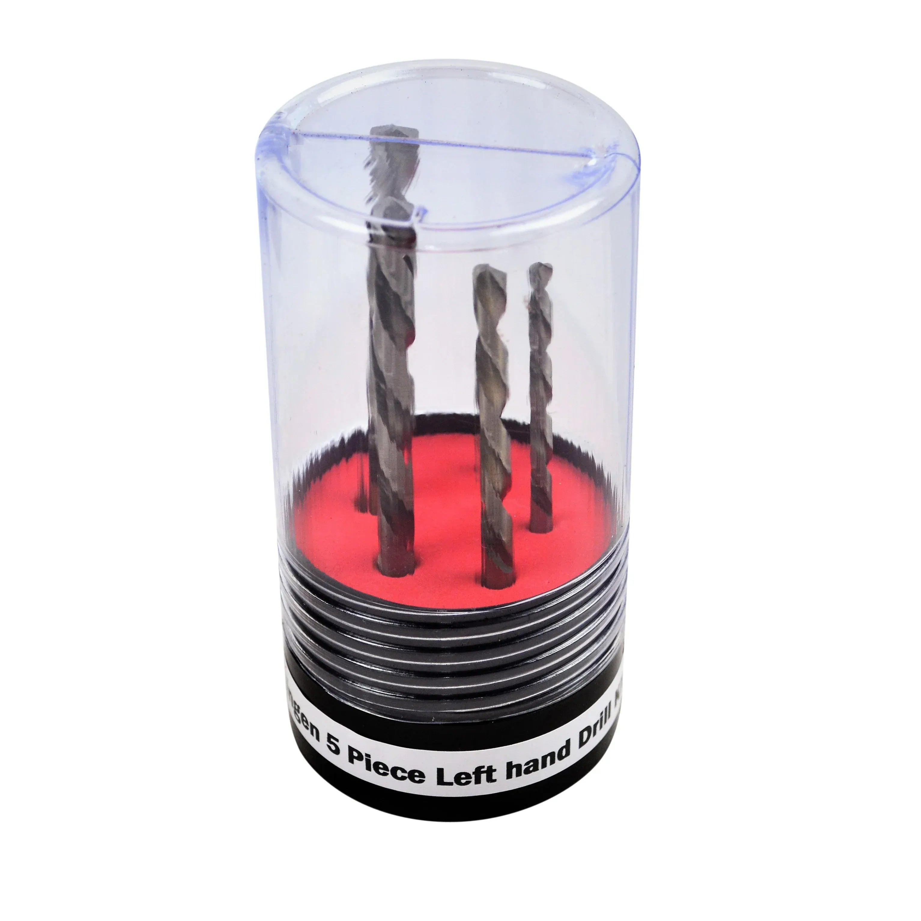 Twin Eagle Imports Left Hand Drill Bit Left Hand HSS Drill Bit Set – 5 Piece (3/16"–3/8") – 135° Split Point