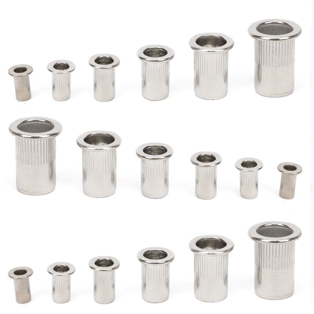 Twin Eagle Imports Nutserts 304 Stainless Steel Coarse Metric Nutsert Rivnuts M3 M4 M5 M6 M8 M10