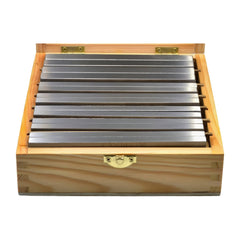 Twin Eagle Imports Parallel Bars 7 pairs Parallel Steel Gauge Block Set Ground Steel 14 plates 150 mm Long