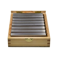 Twin Eagle Imports Parallel Bars 8 Pairs Parallel Steel Gauge Block Set Ground Steel 16 plates 120 mm Long