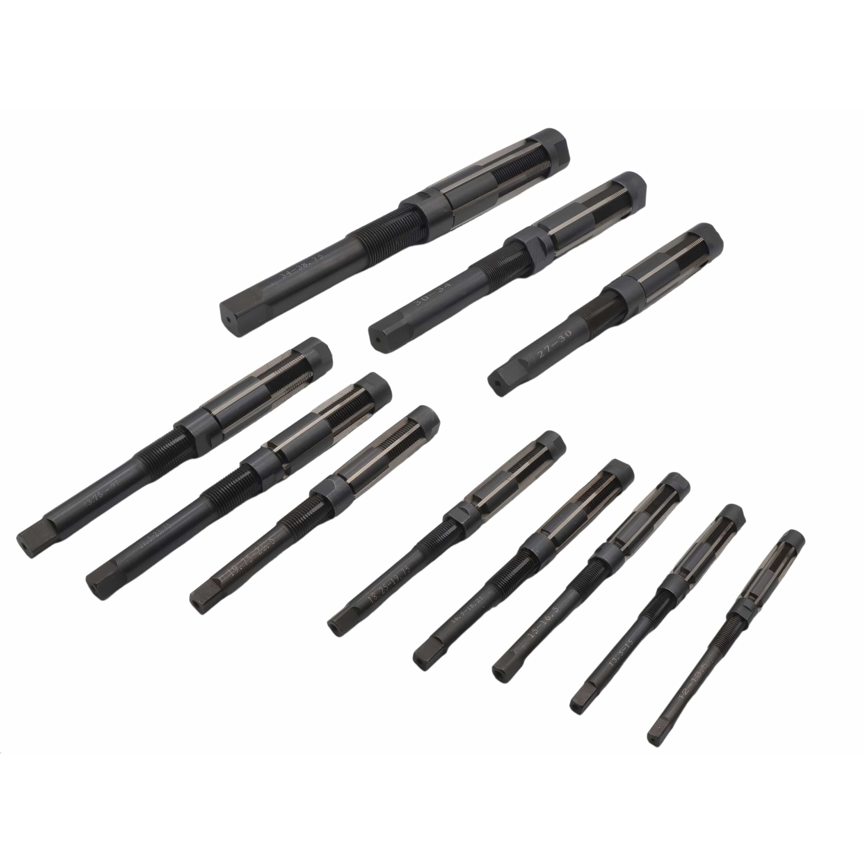 Twin Eagle Imports REAMERS 11 Piece Adjustable Hand Reamer Set 12.0-38.75mm in Wooden Storage Box
