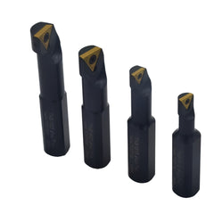 Twin Eagle Imports Turning Tool Stubby Indexable Boring Bar 4 Piece Set 18 mm Shank