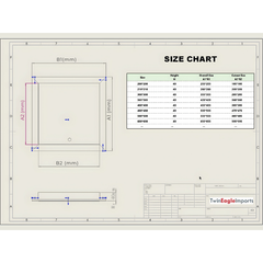 Twin Eagles Access Panel 8″ (210mm) Stainless Steel Access Panel with Key Lock