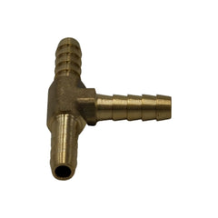 Twin Eagles Brass Connector 3/16" Three Way Brass Hose Barb Tee H6