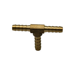 Twin Eagles Brass Connector 3/16" Three Way Brass Hose Barb Tee H6