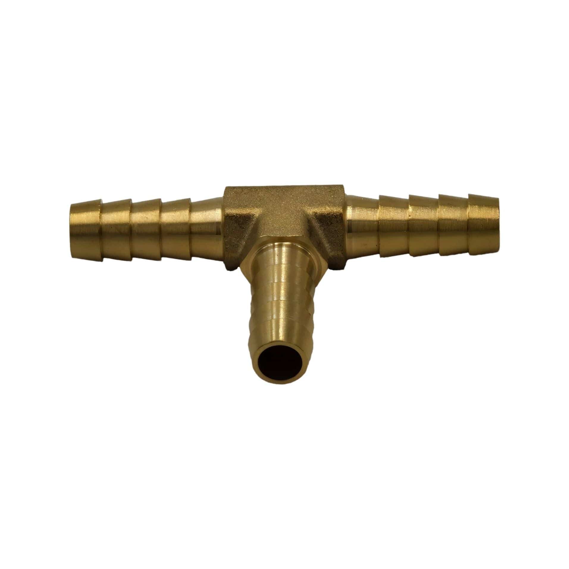 Twin Eagles Brass Connector 5/16" Three Way Brass Hose Barb Tee H5/16