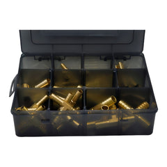Twin Eagles Brass Connector 60pc Hose Barb T Piece & Straight Fittings Grab Kit Assortment