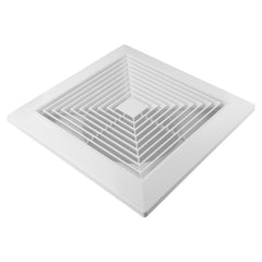 Twin Pack Ductsure 150mm Port Square Ceiling Diffuser With Adaptor Plate - Twin Eagle Imports