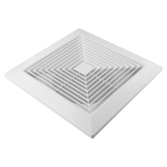 Twin Pack Ductsure 150mm Port Square Ceiling Diffuser With Adaptor Plate - Twin Eagle Imports