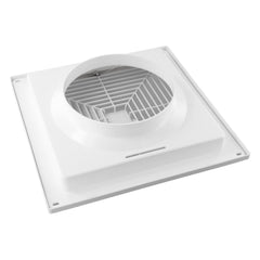 Twin Pack Ductsure 150mm Port Square Ceiling Diffuser With Adaptor Plate - Twin Eagle Imports