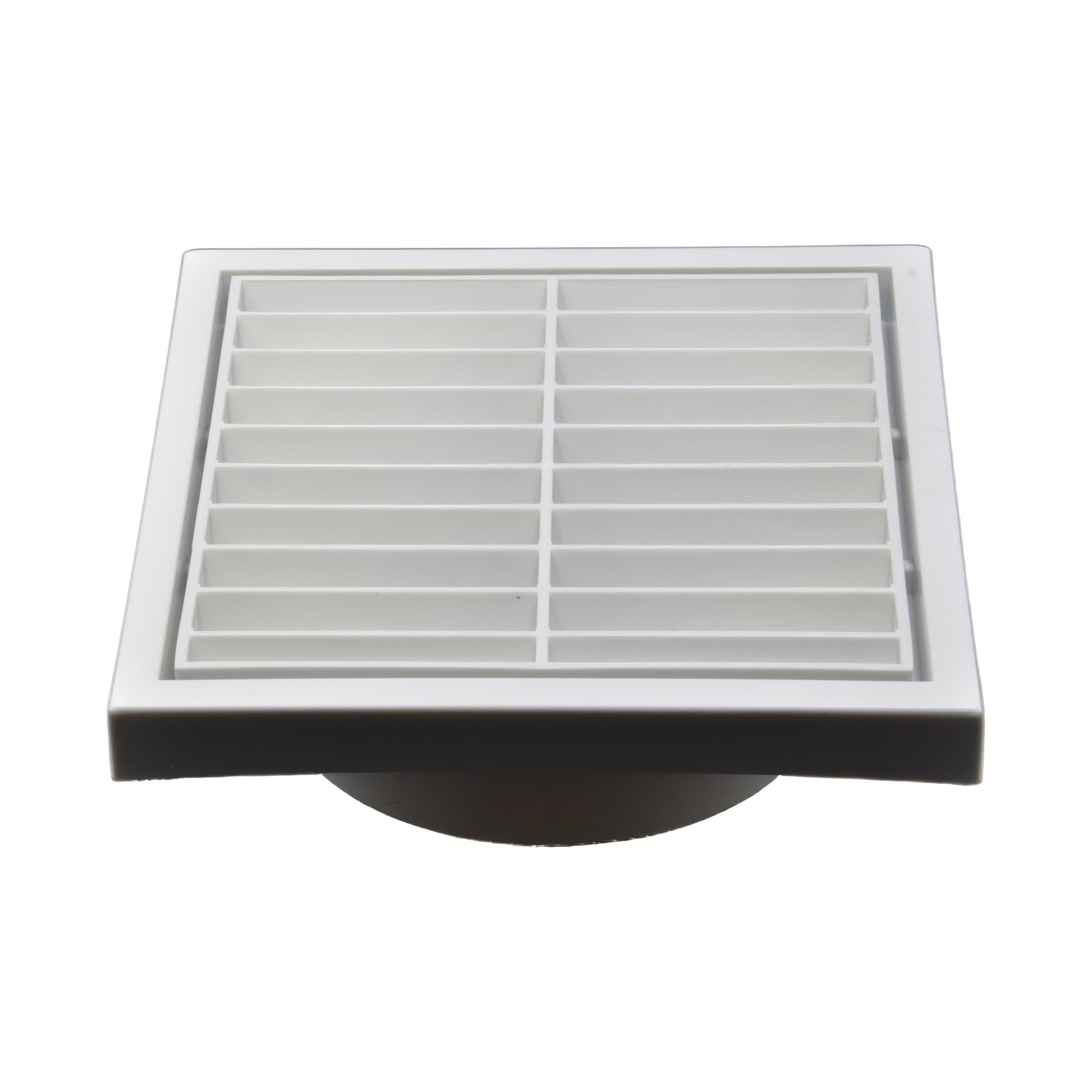 Twin Pack PFL100 Ductsure Ducting Wall Vent : Fixed Louvre - Φ100 - Twin Eagle Imports